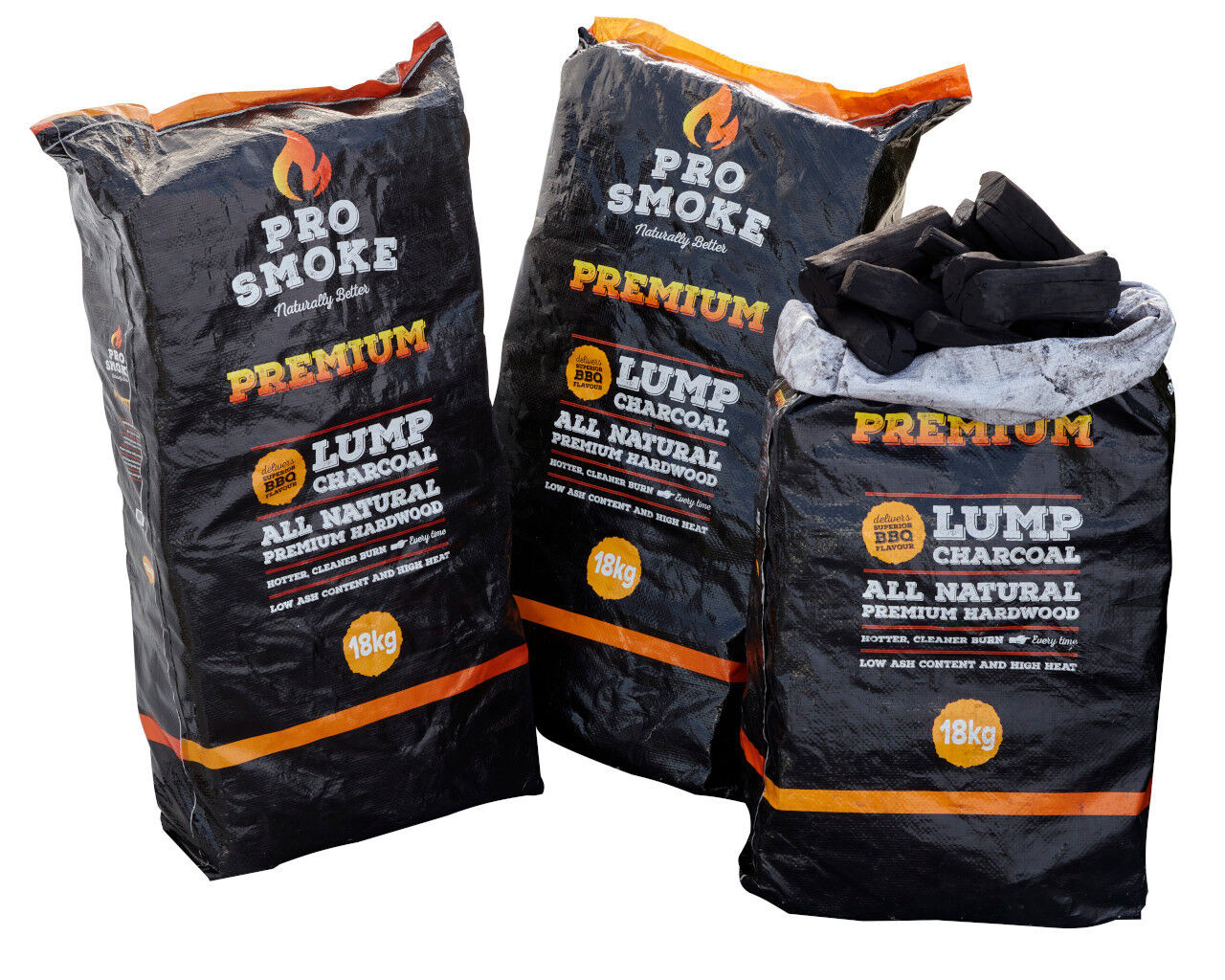 ProSmokePremiumHardwoodLumpCharcoal18kg